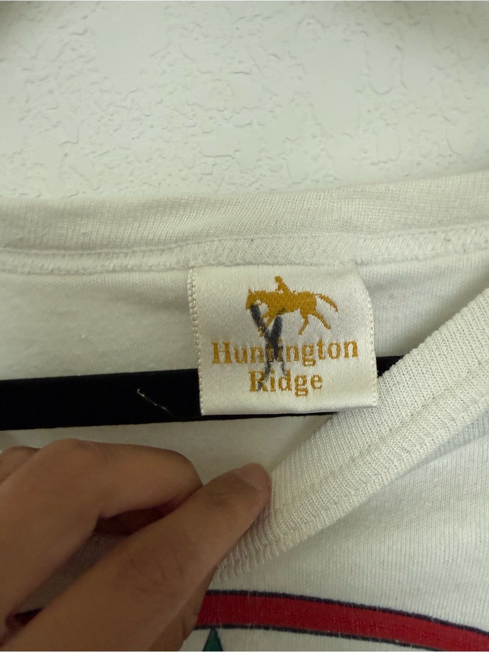 Vintage Riviera Yacht Club Graphic Tee - White with Multicolor Crest - Picture 3 of 6